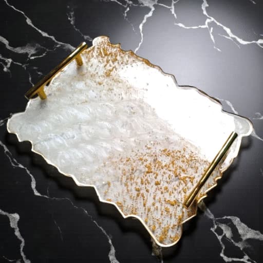 Resin Tray (Marble Finish)
