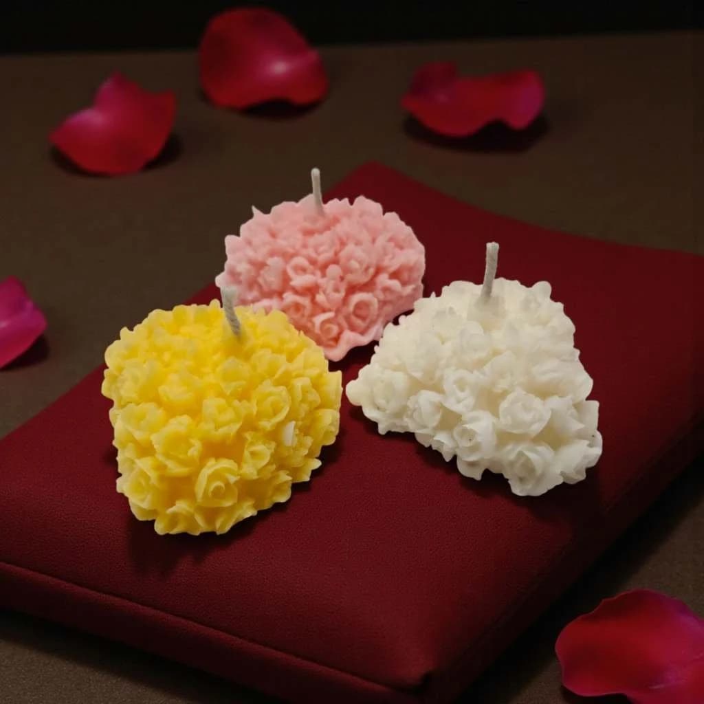 Scented Heart Shape Candle with Fragrance