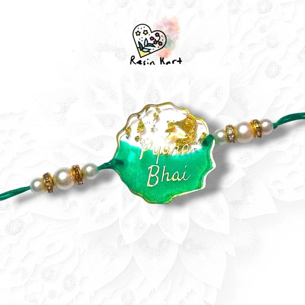 Resin Rakhi Rakshabandhan (Green)