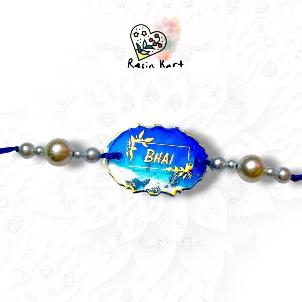 Resin Rakhi Rakshabandhan (Sky Blue)