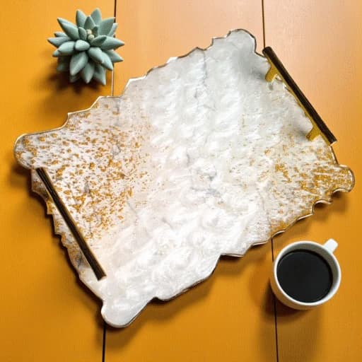 Resin Tray (Marble Finish)